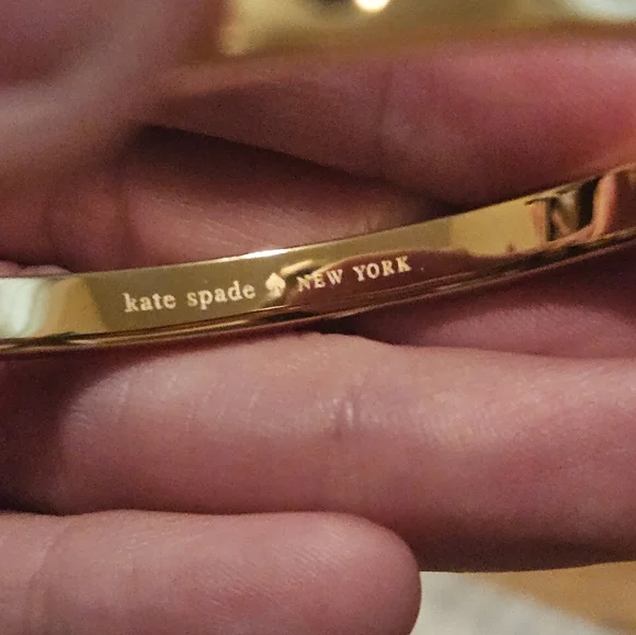 Kate Spade New York Bracelet Women Gold Stackable Stainless Steel Bangle ERK1969 - Picture 7 of 13